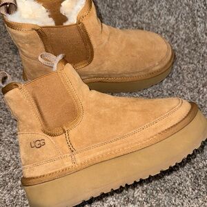 UGG Chestnut Suede Mid-Calf Boots